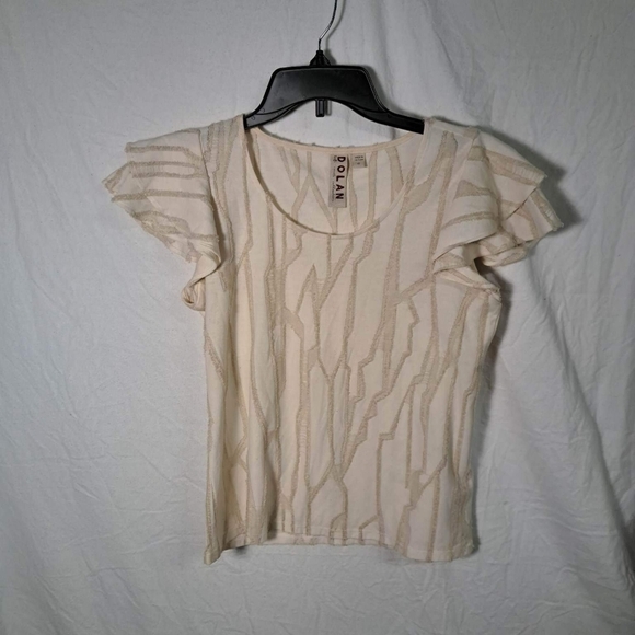 🧡𝅺DOLAN Anthropologie Embroidered Distressed Blouse - Picture 1 of 5